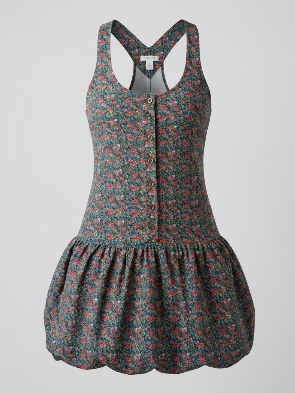 Forever 21 Ditsy Floral Drop-Waist Mini Sundress - Size SM